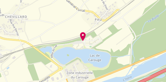 Plan de Camping du Lac de Carouge, Allée du Lac Base de Loisirs, 73250 Saint-Pierre-d'Albigny