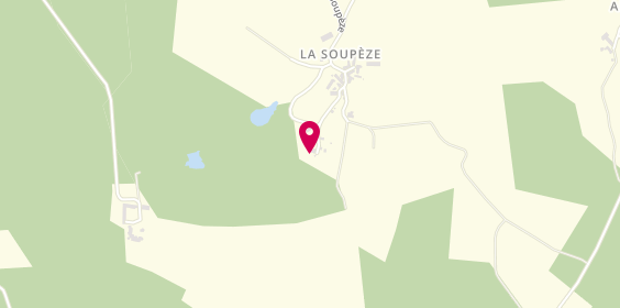 Plan de Hondencamping La-Soupèze, 24 Passage de La-Soupèze, 87230 Dournazac