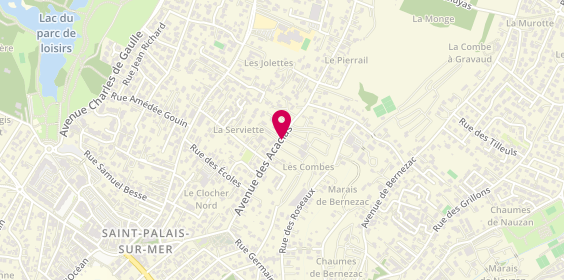 Plan de Camping des 2 Plages à Saint-Palais-sur-Mer | Charente-Maritime, 41 avenue des Acacias, 17420 Saint-Palais-sur-Mer