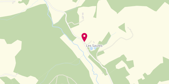 Plan de Camping Les Saules, Les Saulières, 87130 Sussac