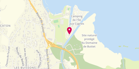 Plan de Camping Ile Aux Cygnes, Le
501 Boulevard Ernest Coudurier, 73370 Le Bourget-du-Lac