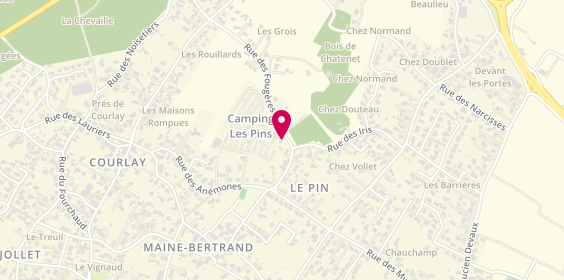 Plan de Camping Paradis Les Pins - Royan, 4 Rue des Fougères, 17420 Saint-Palais-sur-Mer