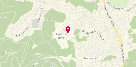 Plan de Huttopia Royat, Quartier l'Oclède
Route de Gravenoire, 63130 Royat