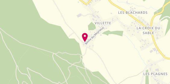 Plan de Camping Sous la Colline, Villette 262 Route Meyrieux, 73410 La Biolle