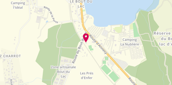 Plan de Complexe de Loisirs du Bout du Lac, 1460 Route du Bout du Lac, 74210 Lathuile