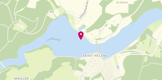 Plan de Camping Municipal, Au Bord du Lac Sainte Hélène, 87460 Bujaleuf