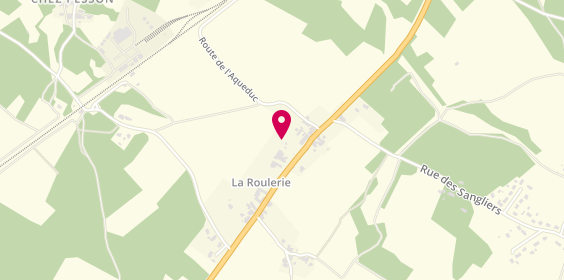 Plan de Camping la Roulerie, 19 la Roulerie, 17100 Le Douhet