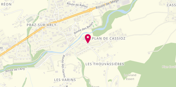 Plan de Camping Caravaneige des Pres d'Arly, 229 Route des Thouvassières, 74120 Praz-sur-Arly