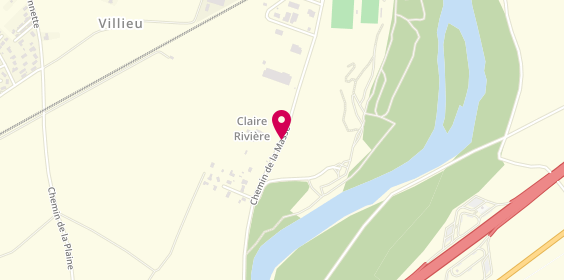 Plan de Camping Claire Rivière, 560 chemin de la Masse, 01800 Villieu-Loyes-Mollon