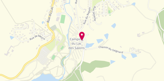 Plan de Camping Lac des Sapins, 968 Rue du Stade, 69550 Cublize