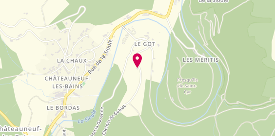 Plan de Camping Municipal du Got, Lieu-Dit Got, 63390 Châteauneuf-les-Bains