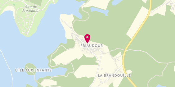 Plan de Camping Freaudeur, Village Friaudour, 87250 Saint-Pardoux