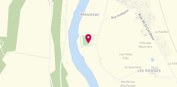 Plan de Camping Municipal Moulin Chauvet, Rue du Moulin Chauvet, 86150 Moussac