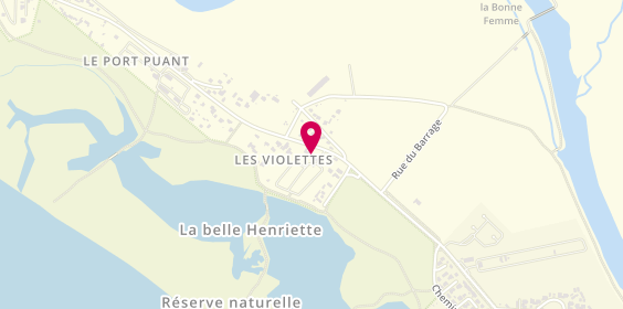 Plan de Les Violettes, 171 Route de la Tranche Sur Mer, 85460 L'Aiguillon-la-Presqu'île