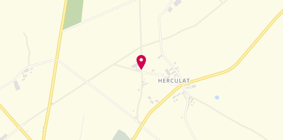 Plan de Camping Municipal Etang d'Herculat, 15 Lieu-Dit Herculat, 03380 Treignat