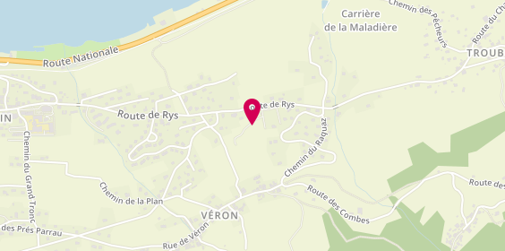 Plan de Camping des Rys, 38 Route de Rys, 74500 Lugrin