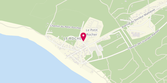 Plan de Camping le Petit Rocher, 1250 avenue Du Dr Mathevet, 85560 Longeville-sur-Mer