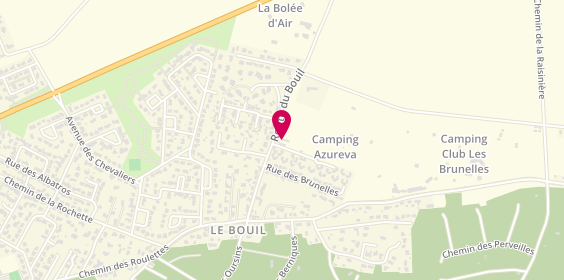 Plan de Camping Vendée - AZUREVA Longeville-sur-Mer, 304 Route du Bouil, 85560 Longeville-sur-Mer