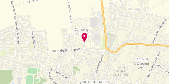 Plan de Camping Capfun Curty's, Rue de la Perpoise, 85520 Jard-sur-Mer