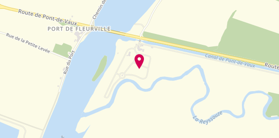 Plan de Camping Aux Rives du Soleil, Port de Fleurville, 01190 Pont-de-Vaux