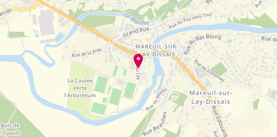 Plan de Camping Municipal la Pree, Rue Lay, 85320 Mareuil-sur-Lay-Dissais