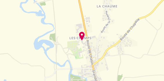 Plan de Camping Municipal le Hameau des Champs, Lieu Dit
25 Route de Chalon
Les Champs, 71460 Cormatin, France