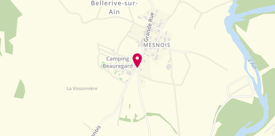 Plan de Camping Beauregard, 2 Grande Rue, 39130 Mesnois