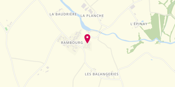 Plan de Camping le Moulin de Rambourg, 51 Rambourg, 85310 Nesmy