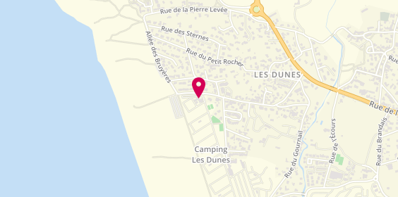 Plan de Camping les Dunes, 50 avenue Des Dunes, 85470 Bretignolles-sur-Mer