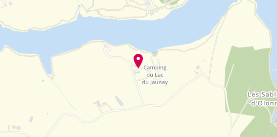Plan de Camping du Lac du Jaunay, La Servantière, 85220 Landevieille