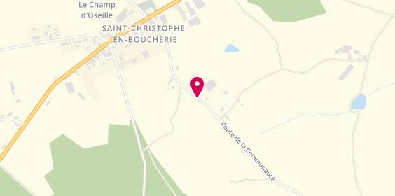 Plan de Le Papillion Camping, La Rebarderie, 36400 Saint-Christophe-en-Boucherie