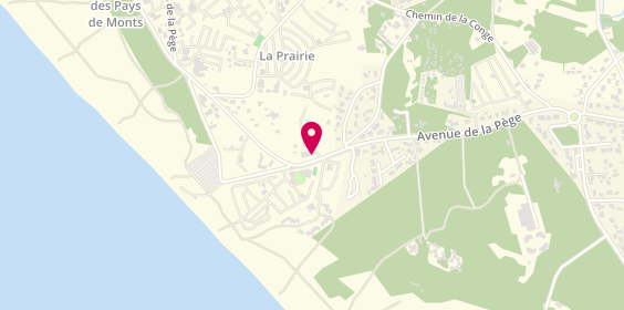 Plan de Camping le Bosquet, 62 avenue de la Pège, 85270 Saint-Hilaire-de-Riez