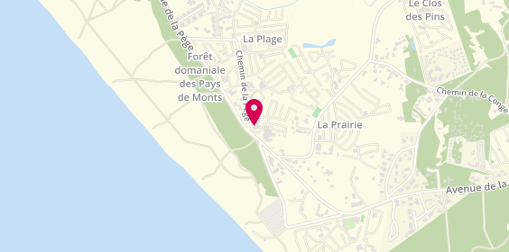 Plan de Camping le Bois Tordu, 84 avenue de la Pège, 85270 Saint-Hilaire-de-Riez
