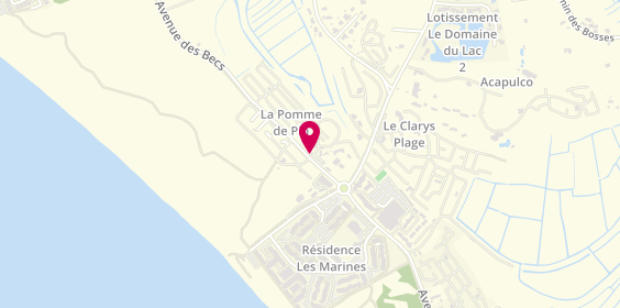 Plan de Camping la Pomme de Pin, Les Mouettes
6 avenue des Becs, 85270 Saint-Hilaire-de-Riez