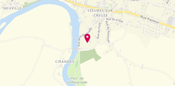 Plan de Camping Accueil, Rue du Pont, 37290 Yzeures-sur-Creuse