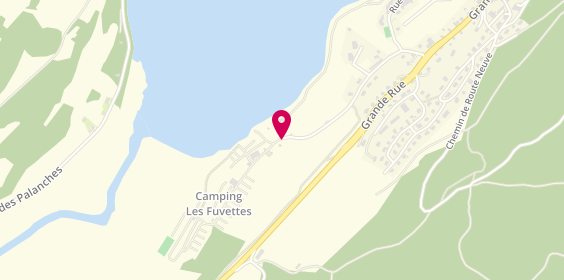Plan de Camping Capfun Fuvettes, 24 Route de la Plage des Perrières, 25160 Malbuisson