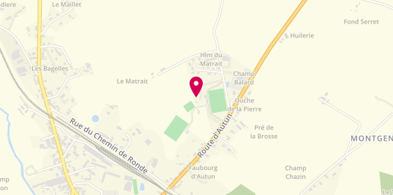 Plan de Camping Municipal la Bedure, Route d'Autun, 58170 Luzy