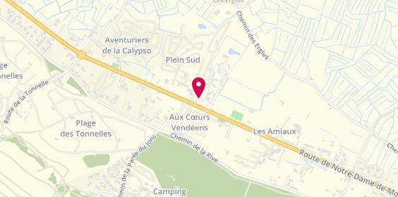 Plan de Camping Plein Sud à Saint Jean de Monts, 246 Rue de Notre Dame, 85160 Saint-Jean-de-Monts