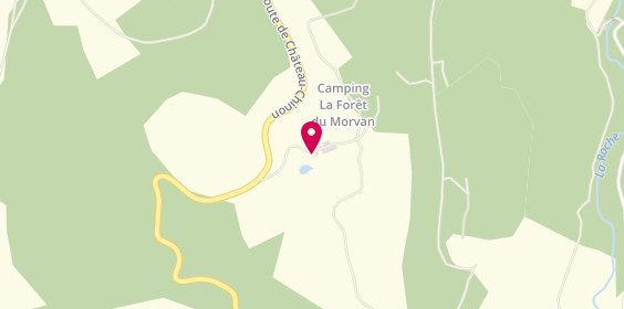 Plan de Camping la Forêt du Morvan, 1 Chemin De
La Forêt, 58370 Larochemillay
