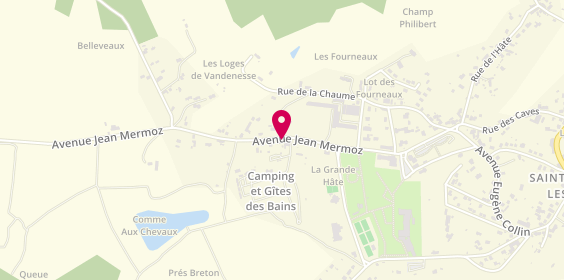 Plan de Camping et Gites des Bains, 15 avenue Jean Mermoz, 58360 Saint-Honoré-les-Bains