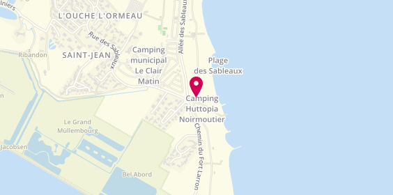 Plan de Huttopia Noirmoutier, 23 Allée des Sableaux, 85330 Noirmoutier-en-l'Île