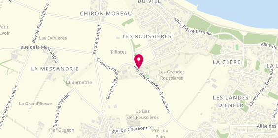 Plan de Camping des Roussières, Rue des Grandes Roussières, 85330 Noirmoutier-en-l'Île