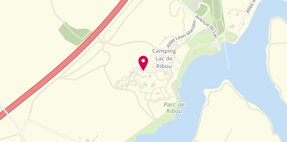 Plan de Village de Vacances Camping Lac de Ribou, allée Léon Mandin, 49300 Cholet