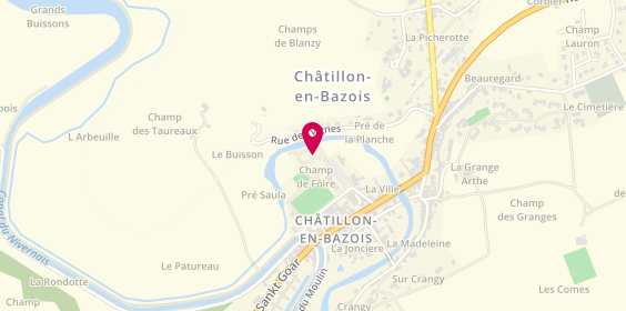 Plan de Camping Municipal, place Pierre Saury, 58110 Châtillon-en-Bazois
