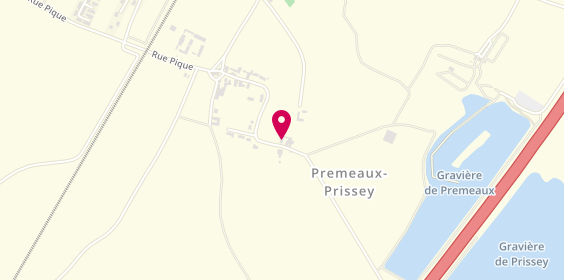 Plan de Camping du Moulin de Prissey proche de Nuits-Saint-Georges, 14 Rue du Moulin de Prissey, 21700 Premeaux-Prissey