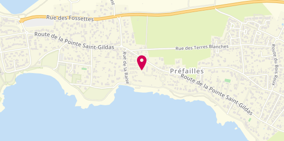 Plan de Camping Eléovic, Route de la Pointe Saint-Gildas, 44770 Préfailles