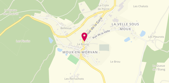 Plan de Camping Municipal du Bourg, Le Bourg, 58230 Moux-en-Morvan