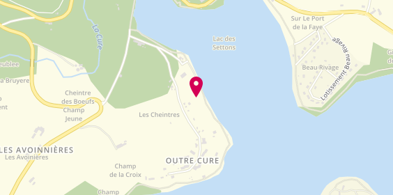 Plan de Camping et Chalets Plage des Settons, Lac des Settons
Rive Gauche Aval, 58230 Montsauche-les-Settons