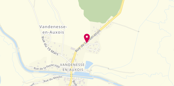 Plan de J.A.S.M, Route Dept 977B, 21320 Vandenesse-en-Auxois