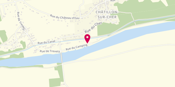 Plan de L'Entre Deux, 18 Rue du Camping, 41130 Châtillon-sur-Cher